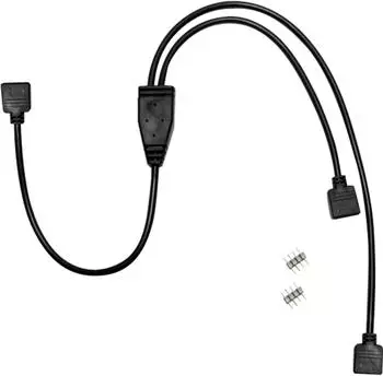 Inter-Tech 4-Pin RGB Y-Adapterkabel 2-fach 48cm (88885465)