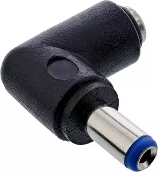 InLine DC Adapter 5,5x2,1mm Hohlstecker Stecker/Buchse gewinkelt (26899A)