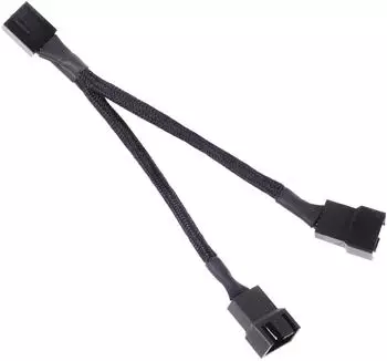 SilverStone SST-CPF01 PWM L&uuml;fter Y-Splitter 2-fach, 10cm, schwarz (40102)