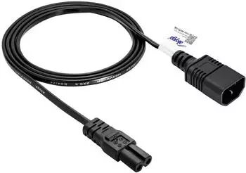 Akyga AK-PC-15A IEC C7/C14 Netzkabel-Verl&auml;ngerung 1,5m schwarz (AK-PC-15A)