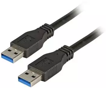 EFB-Elektronik USB 3.0 Anschlusskabel A-A Stecker/Stecker 1,8m schwarz (K5210SW.1,8)