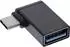 InLine USB-Adapter OTG, USB-C Stecker auf Typ-A Buchse, 90° gewinkelt (35805W)