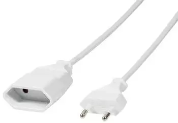 LogiLink Euro-Verl&auml;ngerungskabel CEE 7/16 Stecker/Buchse 1m wei&szlig; (CP125)