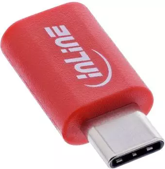InLine USB Data Blocker USB-C Stecker auf USB-C Buchse, bis 240W PD (31650)