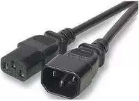 EFB Elektronik Kaltger&auml;teverl&auml;ngerung C14 180&deg; - C13 180&deg;, schwarz, 3.0 m,...