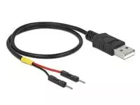 Delock USB Stromkabel Typ-A auf 2 x Pfostenstecker einzeln Strom 30 cm