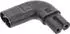 InLine Netzadapter IEC 60320 C8/C7, links/rechts gewinkelt, 2-polig (16723I)