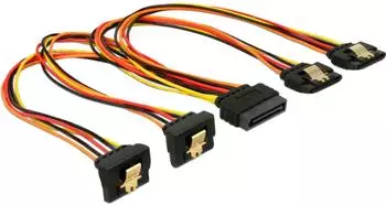 DeLock SATA Strom-Splitter 1x Stecker auf 2x Buchse, 30cm (60151)