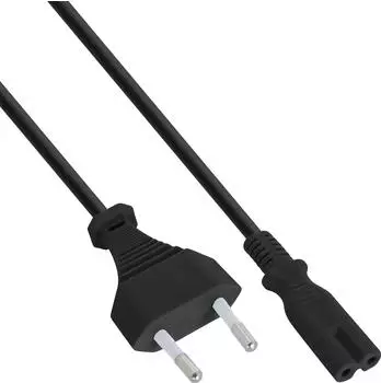 InLine Netzkabel Netzstecker auf Euro 8 C7, 0,3m (16654O)