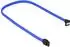 Sharkoon SATA III Kabel 90° sleeve blau, 45cm