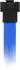 Sharkoon SATA III Kabel 90° sleeve blau, 45cm