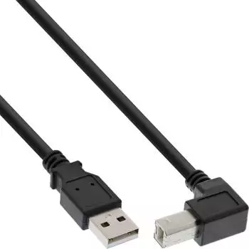 InLine USB 2.0 Kabel Typ A auf Typ B, 1m, schwarz (34510U)