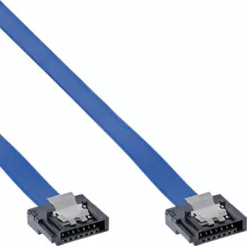 InLine SATA 6Gb/s Anschlusskabel klein, mit Sicherheitslasche, 0,3m (27703K)