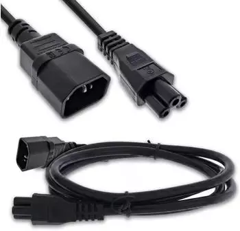 InLine Netzkabel C14 auf C5, schwarz, 2m (16552)