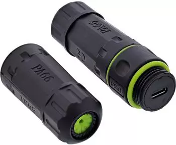 InLine USB-C Kabelkupplung IP68, geschirmt, M20 (69927L)