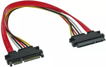 InLine SATA+Strom Verl&auml;ngerung intern, SATA 6Gb/s, Stecker/Buchse, 0,50m (29652B)