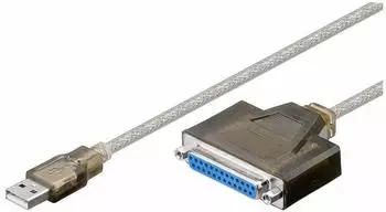 Goobay USB zu Parallel Adapterkabel, USB-A auf 25-pol D-SUB, 1,5m (93317-GB)