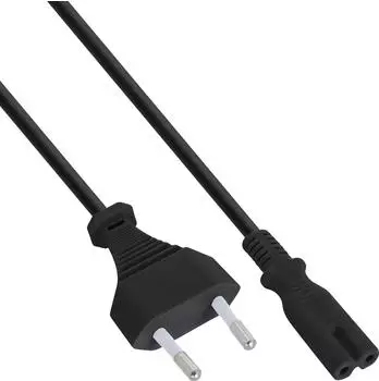 InLine Netzkabel Netzstecker auf Euro 8 C7, 0,5m (16654X)