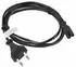 Lanberg Netzkabel CEE 7/16 auf C7-Koppler, schwarz, 1,8m (CA-C7CA-10CC-0018-BK)
