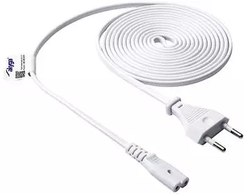 Akyga AK-RD-07A Netzkabel CEE 7/16 / IEC C7 3m wei&szlig; (AK-RD-07A)