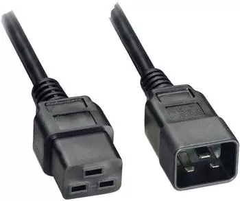 Akyga AK-UP-03 Stromkabel C19-Koppler 1,8m, schwarz (AK-UP-03)