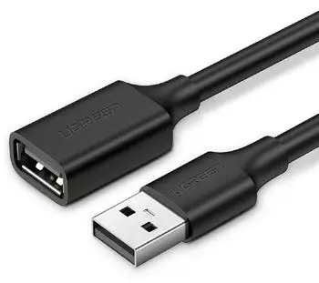 Ugreen USB 2.0 Verl&auml;ngerungskabel USB-A Stecker auf Buchse, schwarz, 1m (MT01114-UG10314)