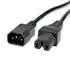 Value Netzkabel IEC C14-C15 0,5m, schwarz (19.99.1120)