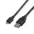 Roline USB 2.0 Kabel USB-A auf Micro-USB Typ B, 0,80m, schwarz (11.02.8754)