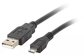 Lanberg USB 2.0 auf Micro USB Kabel 1m schwarz (CA-USBM-10CC-0010-BK)