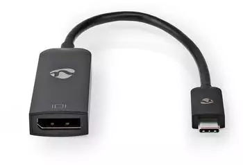 Nedis USB-C auf DisplayPort Adapter USB 3.2 Gen 1, 8K@30Hz, 0,20m (CCGB64353BK02)