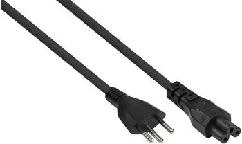 Kabelmeister Netzkabel Schweiz Typ J (SEV 1011) auf C5, schwarz, 0,75mm&sup2;, 1,8m (SK6005-S018)