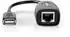 Nedis Aktives USB-Kabel USB-A Stecker auf RJ45 Buchse, USB 1.1, 12Mbps, 0,20m (CCGB60EXTBK500)