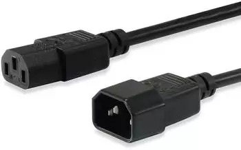 Equip Stromkabel C13 auf C14, schwarz, 1,5m (112109)