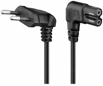 Goobay 1,5m Euro-Stromkabel C7 schwarz