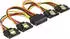 DeLock SATA Stromkabel 15-Pin Stecker auf 4x SATA 15-Pin Buchse, 15cm (60156)