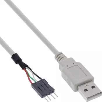 InLine USB 2.0 Adapterkabel Buchse A auf Pfostenanschluss 0,4m (33440B)