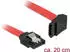 DeLock SATA-Kabel 6Gb/s 20cm links-gewinkelt, rot (83972)
