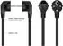 Kabelmeister Netzkabel Schutzkontakt Typ E+F (90°) auf C19, schwarz, 1,00mm², 0,5m (SK0190-S005)