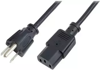 LogiLink Netzkabel NEMA 5-15P auf IEC C13 1,8m schwarz (CP099)