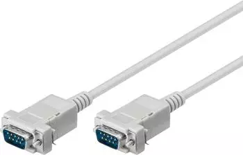Goobay D-SUB 9-Pin Anschlusskabel Stecker/Stecker 1:1 grau 2m (50549)