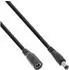 InLine DC Verlängerungskabel Stecker/Buchse 5,5x2,5mm, AWG 18, schwarz, 2m (26902G)