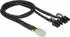 DeLock PCIe Stromkabel 6-Pin auf 2x 8-Pin (6+2), 30cm, schwarz (85455)