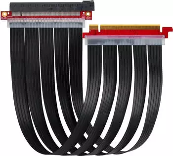 SilverStone SST-RC04B-400 PCIe 3.0 x16 Riser-Flachbandkabel EMI-Abschirmung 40cm (SST-RC04B-400)