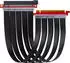 SilverStone SST-RC04B-400 PCIe 3.0 x16 Riser-Flachbandkabel EMI-Abschirmung 40cm (SST-RC04B-400)