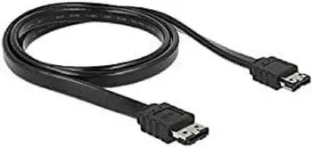 DeLock eSATA-Kabel Serial ATA 150/300, 1m, schwarz (85640)