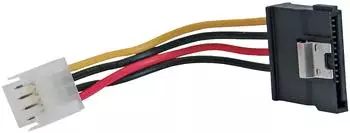InLine SATA Stromadapterkabel 3,5" auf SATA 15-Pin, 0,15m (24552)