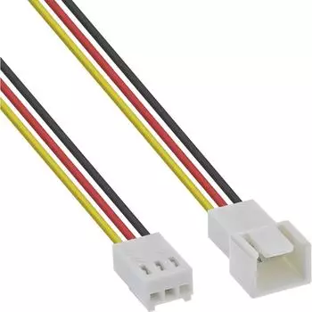 InLine L&uuml;fterkabel-Verl&auml;ngerung 3pol Molex Stecker/Buchse 1m (33328N)