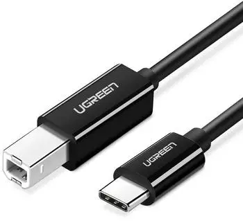 Ugreen US241 USB-C auf USB-B Kabel 2.0 480Mb/s 2m schwarz (ACBUGN50446)