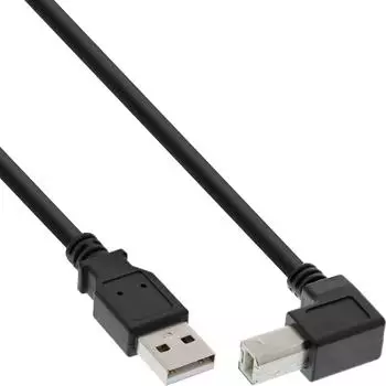 InLine USB 2.0 Kabel Typ A auf Typ B 0,3m schwarz (34503U)