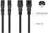 Kabelmeister Netzkabel Schutzkontakt-Stecker Typ E+F (90° gew.) auf Warmgeräte-Buchse C15, schwarz, 1,8m (SK0150-S018)